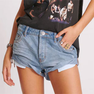 BLUE MALT BANDITS LOW WAIST DENIM SHORT